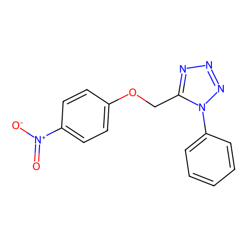 5-[(4-Nitrophenoxy)methyl]-1-phenyltetrazole structure