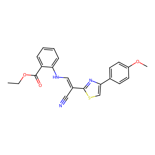 C22H19N3O3S structure