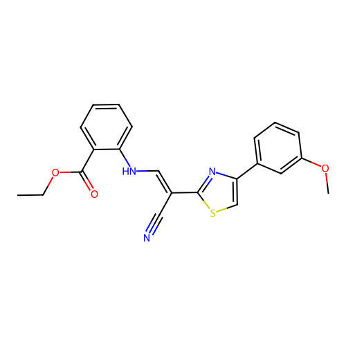 C22H19N3O3S structure
