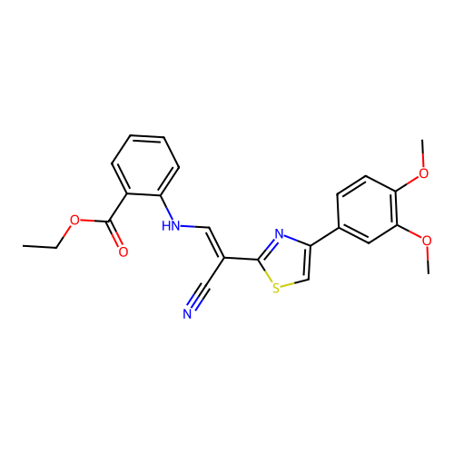C23H21N3O4S structure