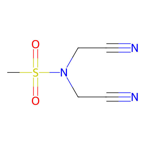 N,N-bis(cyanomethyl)methanesulfonamide structure