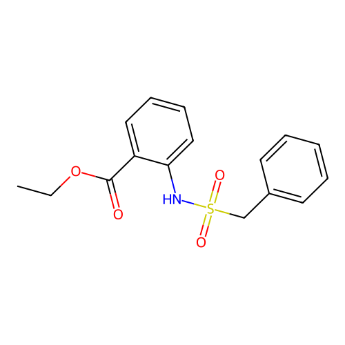 Ethyl 2-[(benzylsulfonyl)amino]benzoate structure