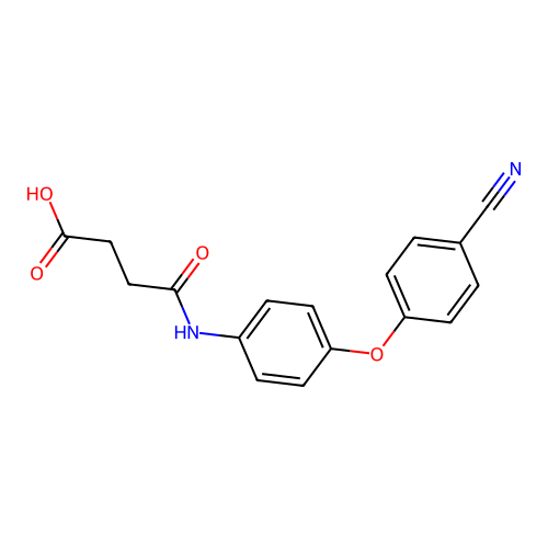 4-((4-(4-Cyanophenoxy)phenyl)amino)-4-oxobutanoic acid structure