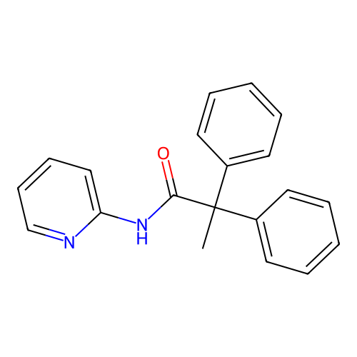 2,2-diphenyl-N-pyridin-2-ylpropanamide structure