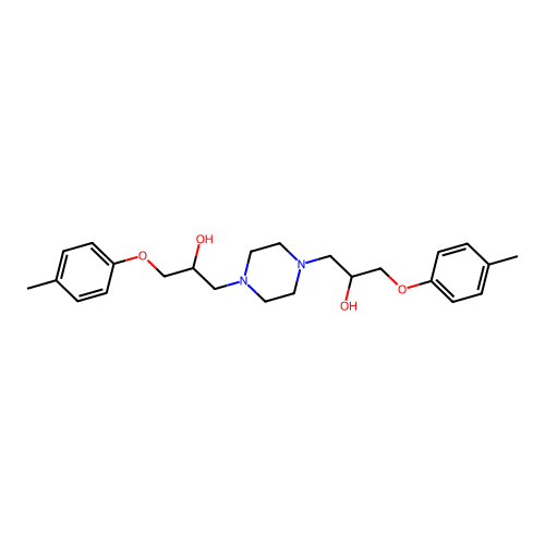 1-[4-(2-Hydroxy-3-p-tolyloxy-propyl)-piperazin-1-yl]-3-p-tolyloxy-propan-2-ol structure
