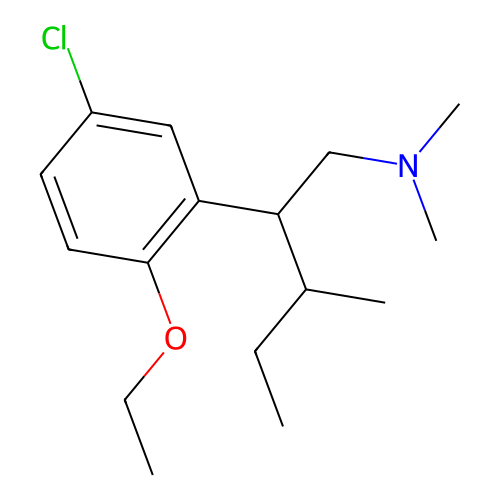 Phenethylamine, beta-(sec-butyl)-5-chloro-N,N-dimethyl-2-ethoxy- structure