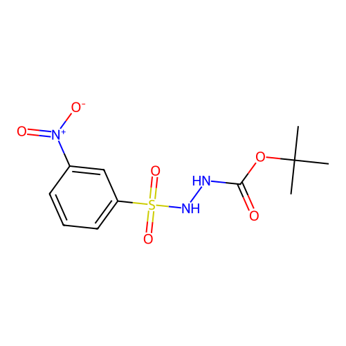 Tert-butyl 2-({3-nitrophenyl}sulfonyl)hydrazinecarboxylate structure