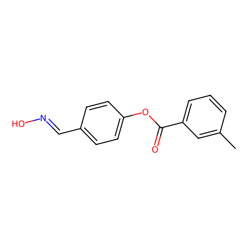 [4-(Hydroxyiminomethyl)phenyl] 3-methylbenzoate structure