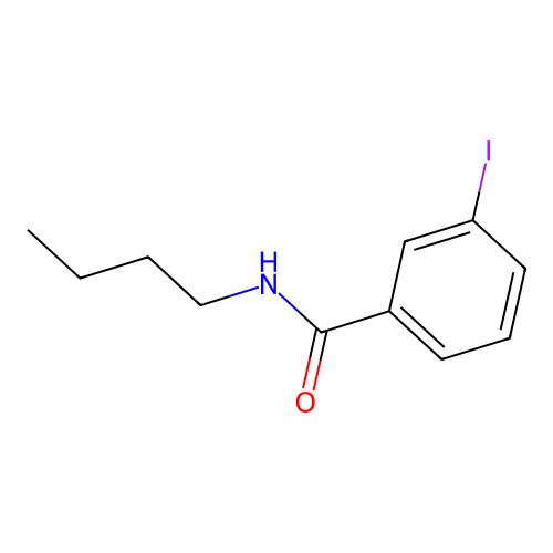 N-butyl-3-iodobenzamide structure