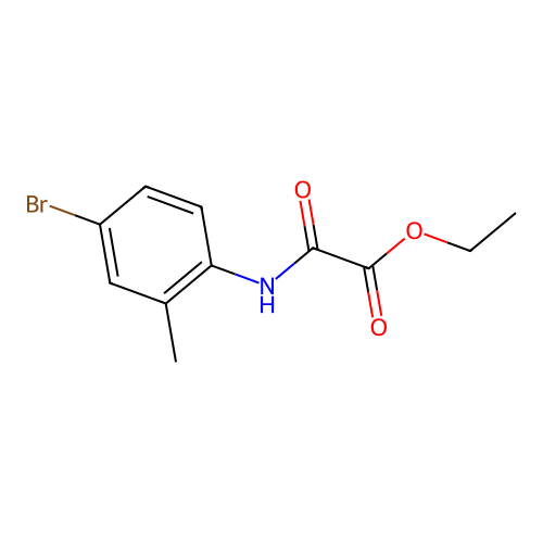 Ethyl [(4-bromo-2-methylphenyl)amino](oxo)acetate structure