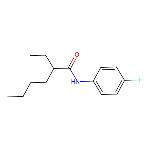 2-ethyl-N-(4-fluorophenyl)hexanamide structure