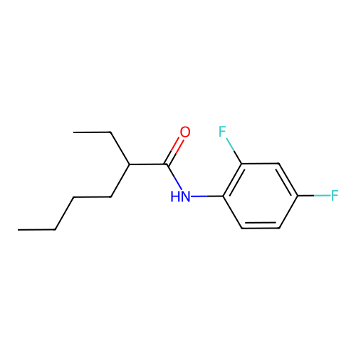N-(2,4-difluorophenyl)-2-ethylhexanamide structure