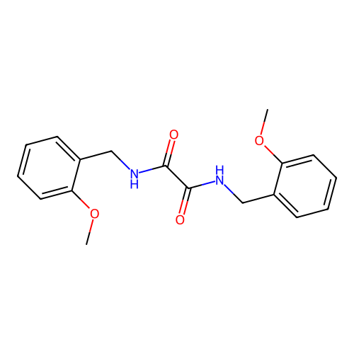 N,N'-bis(2-methoxybenzyl)ethanediamide structure