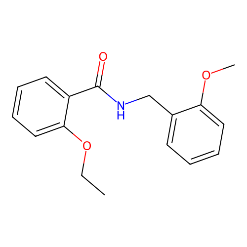 2-ethoxy-N-(2-methoxybenzyl)benzamide structure