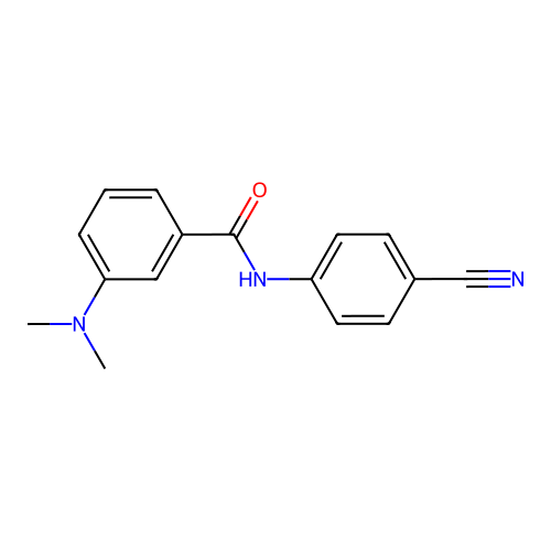 N-(4-cyanophenyl)-3-(dimethylamino)benzamide structure