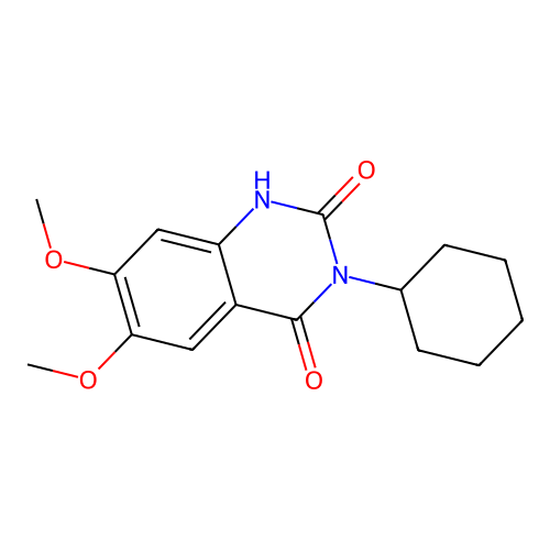 3-Cyclohexyl-6,7-dimethoxy-1H-quinazoline-2,4-dione structure