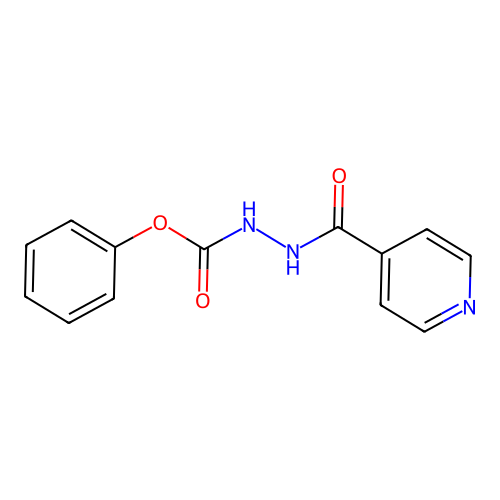 Phenyl 2-isonicotinoylhydrazinecarboxylate structure