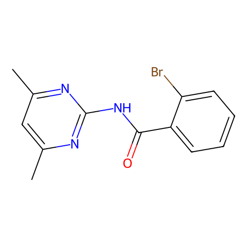 2-bromo-N-(4,6-dimethylpyrimidin-2-yl)benzamide structure