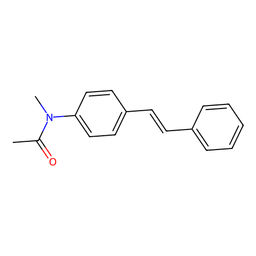 (E)-N-Methyl-4'-styrylacetanilide structure