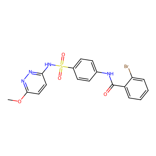 2-Bromo-N-{4-[(6-methoxypyridazin-3-YL)sulfamoyl]phenyl}benzamide structure