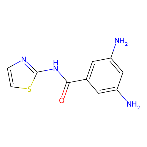3,5-diamino-N-(1,3-thiazol-2-yl)benzamide structure