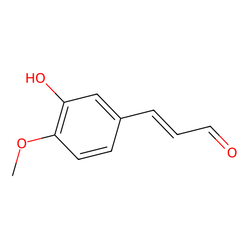 Isoferulaldehyde structure