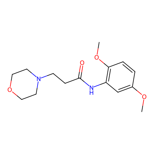 N-(2,5-dimethoxyphenyl)-3-(morpholin-4-yl)propanamide structure