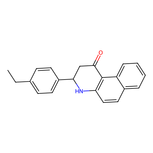 3-(4-ethylphenyl)-3,4-dihydrobenzo[f]quinolin-1(2H)-one structure