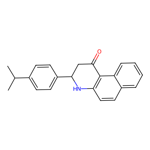 3-(4-isopropylphenyl)-3,4-dihydrobenzo[f]quinolin-1(2H)-one structure