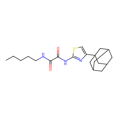 N-(4-Adamantan-1-yl-thiazol-2-yl)-N'-pentyl-oxalamide structure