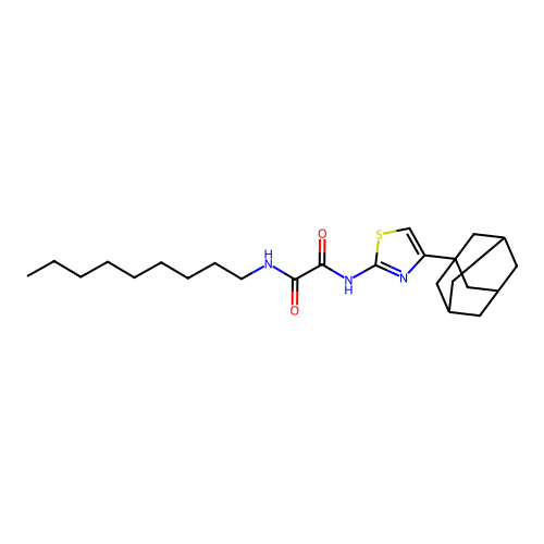 N1-(4-((3r,5r,7r)-adamantan-1-yl)thiazol-2-yl)-N2-nonyloxalamide structure