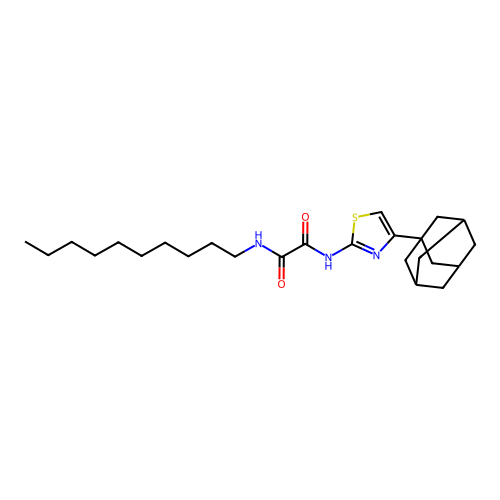 N-(4-Adamantan-1-yl-thiazol-2-yl)-N'-decyl-oxalamide structure