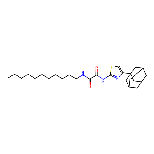 N~1~-[4-(1-adamantyl)-1,3-thiazol-2-yl]-N~2~-undecylethanediamide structure