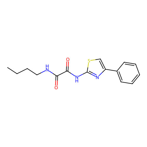 N-butyl-N'-(4-phenyl-1,3-thiazol-2-yl)ethanediamide structure