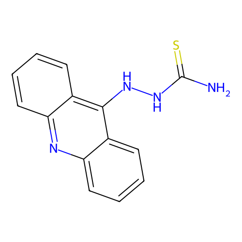 2-(9(10H)-Acridinylidene)hydrazinecarbothioamide structure