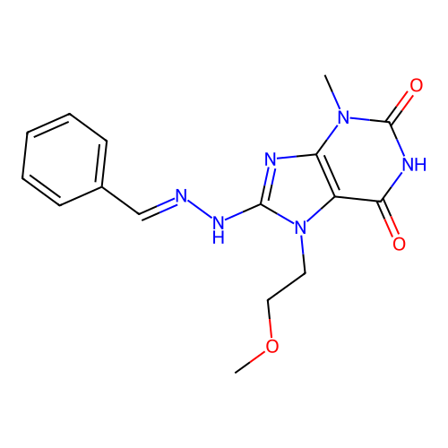 C16H18N6O3 structure