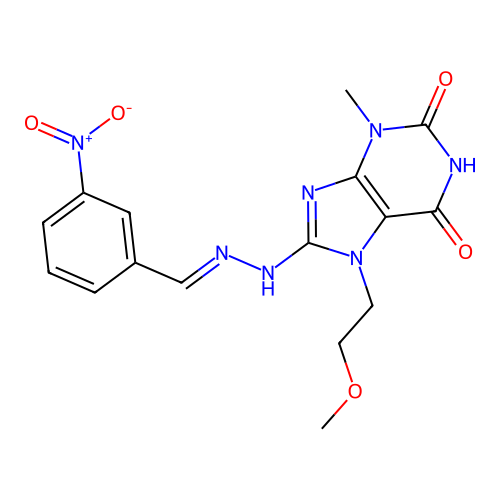 C16H17N7O5 structure