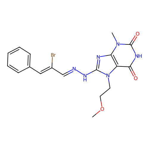 C18H19BrN6O3 structure