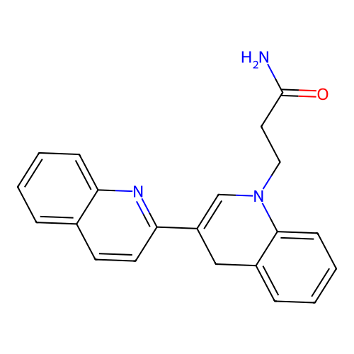 3-(2,3'-biquinolin-1'(4'H)-yl)propanamide structure