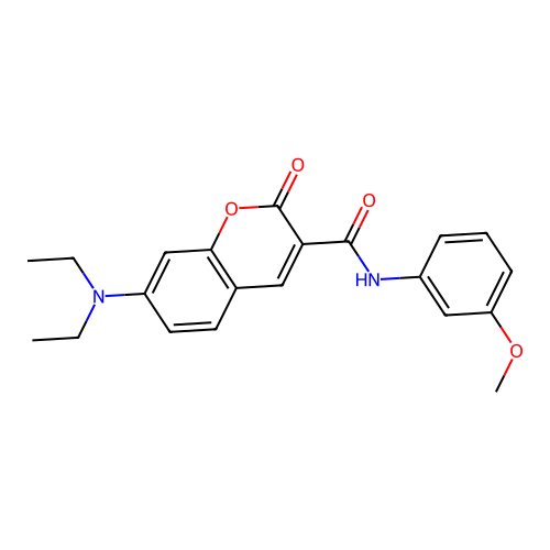 7-(diethylamino)-N-(3-methoxyphenyl)-2-oxo-2H-chromene-3-carboxamide structure