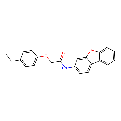 N-dibenzo[b,d]furan-3-yl-2-(4-ethylphenoxy)acetamide structure