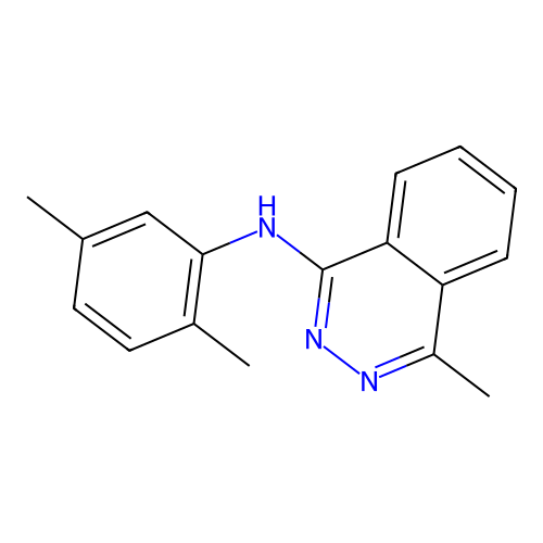 N-(2,5-dimethylphenyl)-4-methylphthalazin-1-amine structure