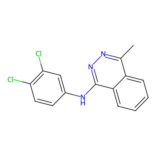 N-(3,4-dichlorophenyl)-4-methylphthalazin-1-amine structure