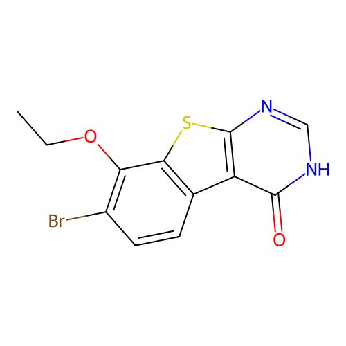7-bromo-8-ethoxy[1]benzothieno[2,3-d]pyrimidin-4(3H)-one structure
