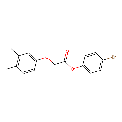 4-Bromophenyl (3,4-dimethylphenoxy)acetate structure