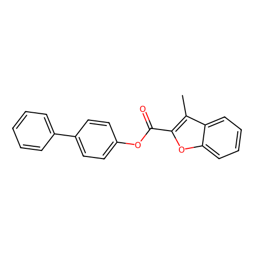 4-Phenylphenyl 3-methylbenzo[d]furan-2-carboxylate structure