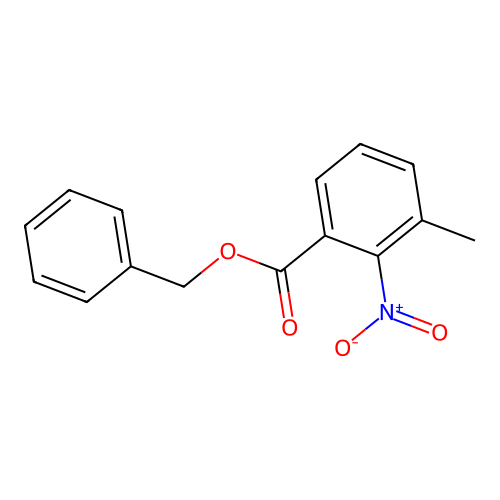 Benzyl 3-methyl-2-nitrobenzoate structure