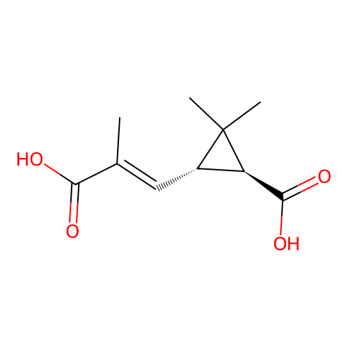 Chrysanthemumdicarboxylic acid structure