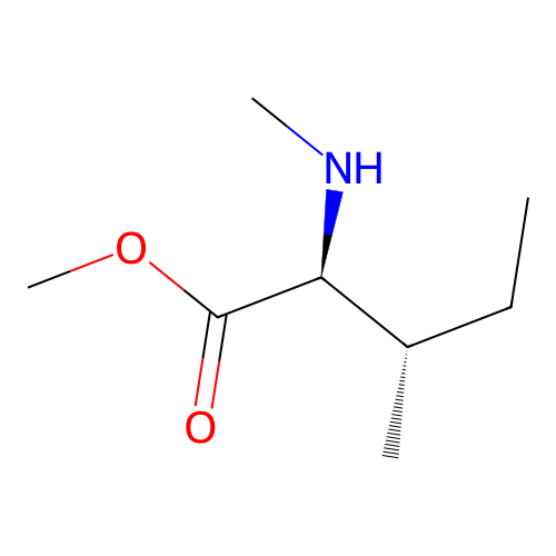 methyl (2S,3S)-3-methyl-2-(methylamino)pentanoate structure