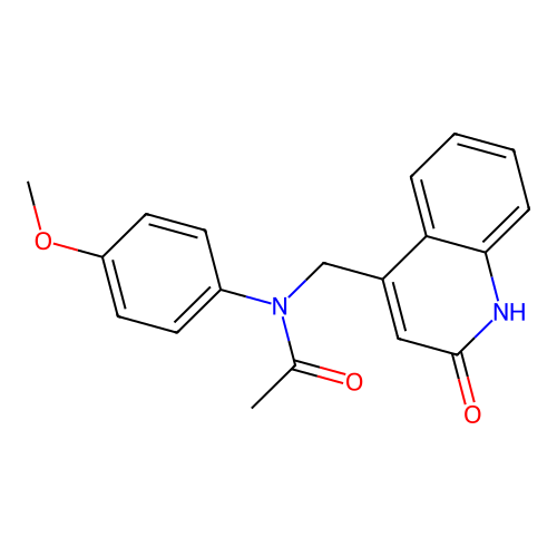 N-(4-methoxyphenyl)-N-[(2-oxo-1,2-dihydroquinolin-4-yl)methyl]acetamide structure